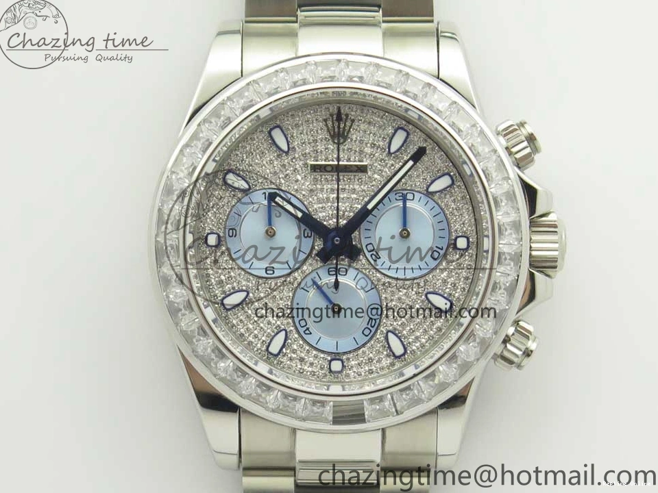 0211 Daytona 116576TBR SS BLF Best Edition Diamond Dial On SS Bracelet A Comfortable 3337